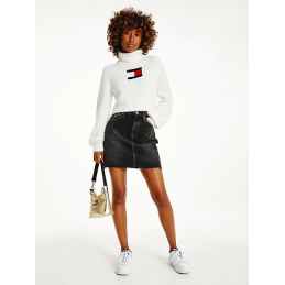 Pull Femme Tommy Jeans TJW CROP FURRY FLAG TOMMY JEANS 16722