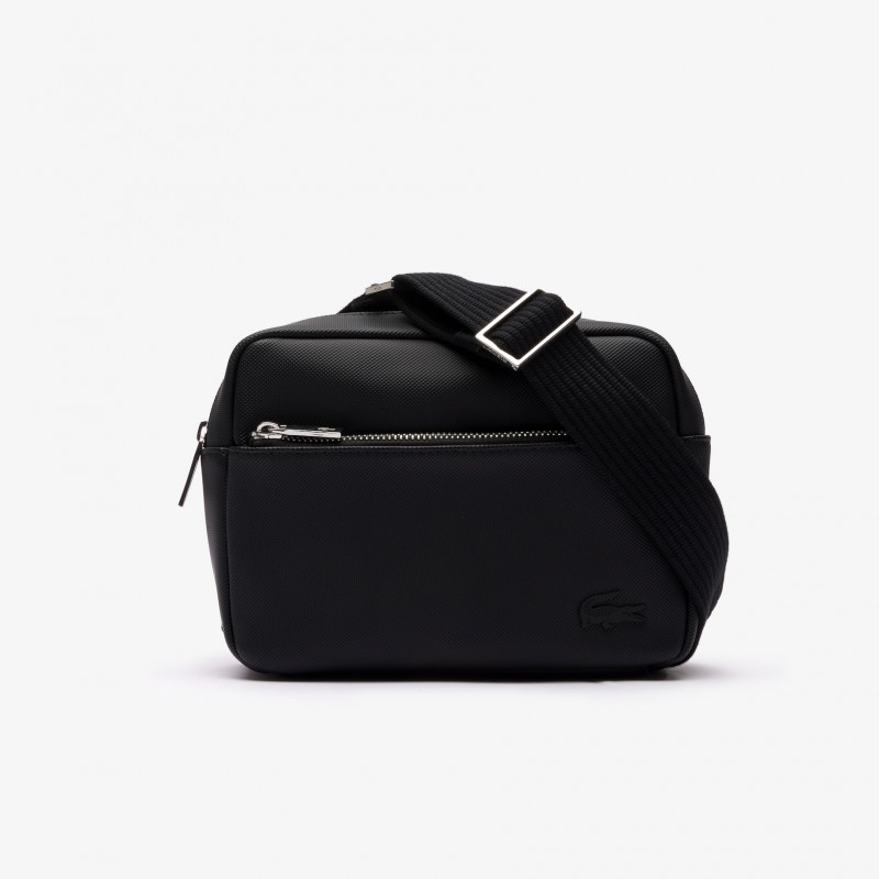Mini sac de sport crossbody en textile déperlant - Noir - FEMME