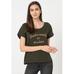 T-Shirt Inscription Femme Only SILLE MADEMOISELLE ONLY 4211