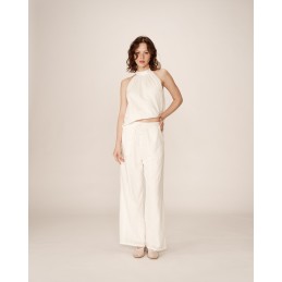Pantalon Brodé Femme Grâce...