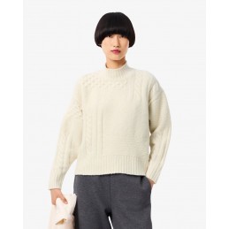 Pull Laine Torsadé Femme...